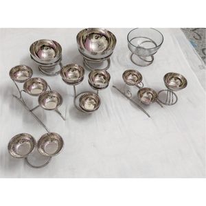 Juego de tarros de acero inoxidable para encurtidos con bandeja y tapas, recipiente de lujo para condimentos, especias y azucarero para hoteles y restaurantes. - Product Image 6