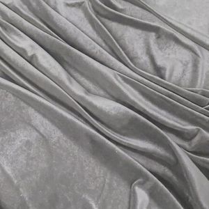 Winter <b>Fabric</b> Fast Shipping Wholesale light gray color breathable Silk 9000 Korean Velvet <b>Fabric</b> for Dress suit solid china bulk - Product Image 2