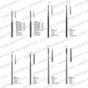 Cincel para Septo Freer de 6.5 Pulgadas (16 cm) y 4 mm de Ancho, Instrumento Quirúrgico de Rinoplastia ENT, Cincel para Septoplastia de Acero Inoxidable - Product Image 6