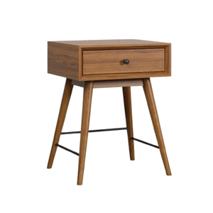 Tables de chevet en bois massif faites à la main en usine directe stockage Design moderne meubles de chambre à coucher couleur en bois naturel appartement hôtel utilisation - Product Image 1