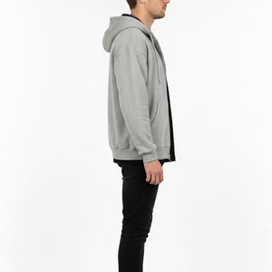Sweat à capuche unisexe réversible en coton 100% de haute qualité, style Y2K, à carreaux, décontracté, pour l'hiver, avec broderie et design uni teint - Product Image 6