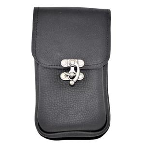 Long Adventurers Genuine Leather Phone Pouch Slim <b>Travel</b> Phone Holster Belt Loop Shoulder Strap Outdoor Use Buckle Closure Large - Product Image 1