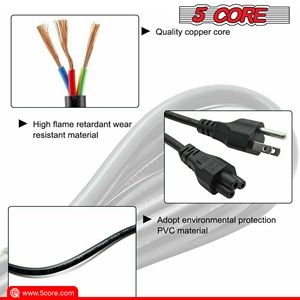 ปลั๊กไฟแบบ UK สายไฟ AC 5 แกน ยาว 6 ฟุต 18AWG 13A 125V อะแดปเตอร์ต่อขยายแบบตัวผู้ต่อตัวเมีย - Product Image 4