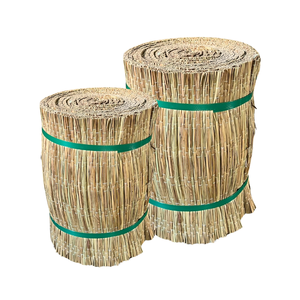 Alfombra de junco hecha a mano SEDGE MAT de 45 cm x 20 m, valla cortavientos para jardín y patio a buen precio - Product Image 1