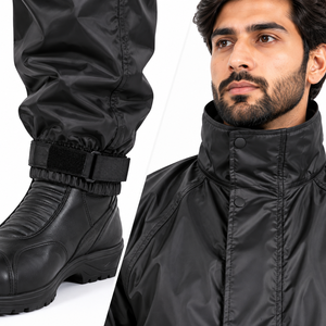 Traje Impermeable de PVC para Hombre, 2 Piezas, Chaqueta con Capucha y Pantalones, Ropa de Trabajo para Motocicleta, Personalización de Marca, Proveedor OEM ODM - Product Image 5