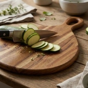 Tabla de Cortar de Madera de Estilo Atractivo con Mango Largo, Bloque de Corte de Madera Natural para Cocina, Ecológico, Apto para Lavavajillas, Decorativo - Product Image 6