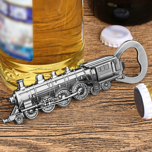 Metal Train Steam Locomotive <b>Engine</b> Wine Beer Bottle Opener with 2-in-1 Function for <b>Bar</b> Bartenders (Men & Women) - Product Image 4
