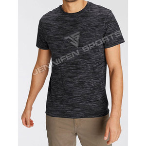 Camiseta Deportiva Personalizada con Logotipo Privado para Gimnasio, Ropa Deportiva, Tejido de Algodón/Poliéster Texturizado, Transpirable y de Secado Rápido para Hombre - Product Image 3