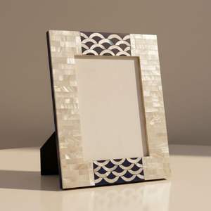 Unique Design MOP Inlay Photo <b>Frame</b> Floral Handmade MDF Resin <b>Frame</b> Mother Of Pearl Picture <b>Frame</b> at factory wholesale Price - Product Image 1