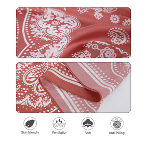 Pañuelos de Seda para Mujer, Elegantes y Ligeros, con Diseño Estampado, Textura Suave, para Cubrir el Cuello y los Hombros - Product Image 4