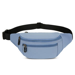 Bagnex Sac banane de sport imperméable en nylon, ceinture de course unisexe légère et réglable avec fermeture éclair, sac en forme de coussin - Product Image 5