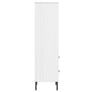 Bibliothèque rectangulaire moyenne en bois de pin massif blanc - Product Image 6