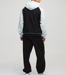 Survêtements à capuche en molleton de coton mi-lourd, respirants, avec logo brodé personnalisé, pour homme, style streetwear hiver. - Product Image 2