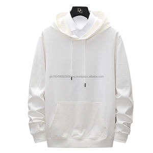 Sudaderas con capucha de algodón pesado para hombres de alta calidad Fabricantes Sudadera de cuello redondo en blanco Mujeres Pullover SweatshirtDDP Envío - Product Image 1