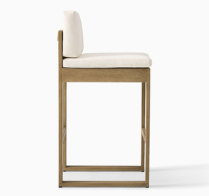 Conjunto de Muebles de Jardín de Diseño Tropical en Madera de Teca Sólida Moderna con Mesa Alta y Sillas, Acabado Natural, para Sala de Estar o Patio - Product Image 4