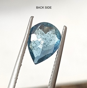 Aigue-marine naturelle de 1,80 carat, bleu Santa Maria, taille poire facettée, translucide, pierre précieuse en vrac avec jeu de couleurs pour la fabrication de bijoux - Product Image 5