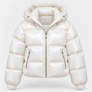 Chaqueta de Lana Acolchada con Capucha para Mujer 2026, Calidad Premium, Transpirable, Resistente al Viento, Cuello Abatible, Cómoda para Invierno - Product Image 1