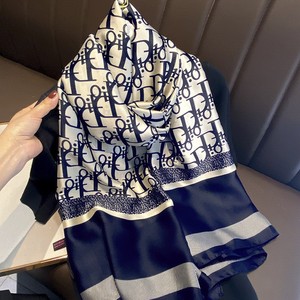 Elegant 100% <b>Silk</b> Satin Square Scarf Solid Multi-Functional Women's Shawl Muslim All Seasons Daily Wear - Product Image 3