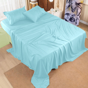 Draps de lit imprimés 100% coton fabriqués en usine avec un nombre de fils de 100TC, écologiques, durables pour la maison et l'hôtel, design personnalisable - Product Image 1