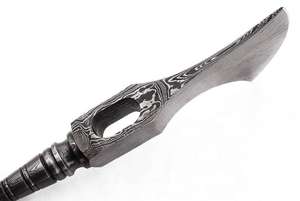 Tête de hache à double lame forgée en acier Damas de qualité industrielle, hache de rechange Viking de haute qualité pour l'extérieur, personnalisable - Product Image 4