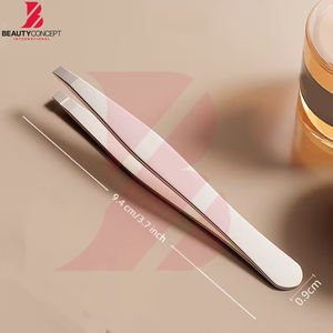 Nouvelles Pinces à Épiler Tendance 2026 en Acier Inoxydable Personnalisables, Idéales pour le Modelage des Sourcils, les Extensions de Cils, l'Épilation et la Coupe des Poils Faciaux - Product Image 3