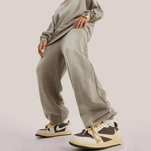 2026 Customized Logo Vintage Acid Washed Sweat Pants Custom Sport Jogger Men Heavy Weight Winter Unisex Fleece Sweatpants - Product Image 2