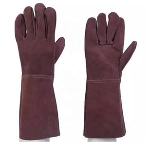 ถุงมือหนังวัวสำหรับงานเชื่อม,ถุงมือหนังฟอกฝาดสำหรับช่างเครื่องที่มีอุณหภูมิสูงถุงมือทำงาน Tig - Product Image 1