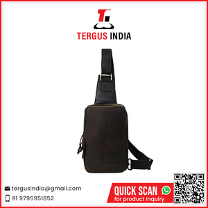 Sac de poitrine en cuir personnalisé avec logo, tendance, portable, pour le voyage et le travail, grande capacité - Product Image 2