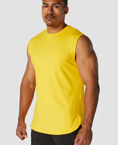 Plus Size Gym Fitness Sports Workout Athletic Running Training Muscle Polyester Quick-Dry Breathable <b>Stringer</b> Crop Tank Top Men - Product Image 1