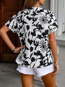 Camisa de rayón holgada de estilo coreano para mujer, de manga larga, con botones, para oficina. - Product Image 2