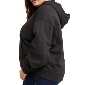 Sweat à capuche pour femme en coton 100% de haute qualité, avec logo personnalisé sur le devant, tissu polaire, séchage rapide, respirant - Product Image 3