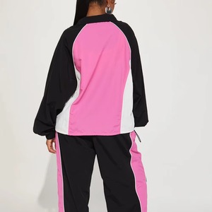 Unisex Windbreaker Set Waterproof Lightweight Full Sleeve Baggy Jacket <b>Pants</b> Casual Outdoor Sporty 100% Cotton Tracksuit - Product Image 3