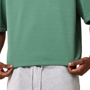 Vintage Acid Wash Long T-Shirt Wholesale Men 100% Cotton Comfortable Blank Oversized O Neck Breathable Quick Dry Customizable - Product Image 3