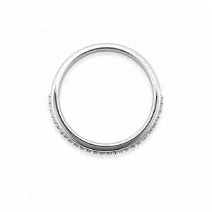 Bague double en argent sterling 925 pour femme avec zircon cubique, minimaliste, empilable, élégante, finition polie, pour un usage quotidien - Product Image 4