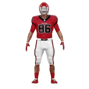 Custom Adult American Football Jersey Set with Integrated <b>Pants</b> <b>Pads</b> Breathable Plus Size Anti-Bacterial Quick Dry Sportswear - Product Image 5