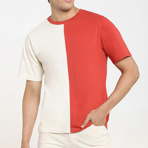High Quality Wholesale Men's O-Neck Regular Fit Short Sleeve <b>Canvas</b> Polyester/Cotton T-Shirts Custom Front Logo Eco-Friendly - Product Image 2