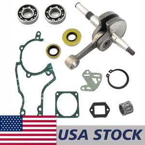 Kit de piezas combinadas CKD: Cojinete de bolas ranurado para cigüeñal, Retén de aceite, Jaula de agujas para pistón, Bomba de aceite, Cárter, Cilindro, Silenciador, Junta - Product Image 1