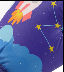 Guantes de Boxeo Infantiles con Diseño de Cohete Espacial Morado, Guantes de Entrenamiento Juveniles con Diseño de Galaxia, Equipo de Sparring para Niños - Product Image 4