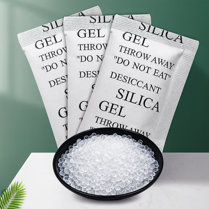 Gel de silice déshydratant haute absorption 10g, absorbant d'humidité réutilisable, agent chimique auxiliaire, additifs pétroliers 99,9% - Product Image 1