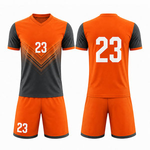 Conjunto de Camiseta de Fútbol Sublimada con Logotipo Personalizado, Ecológica, Transpirable, de Secado Rápido, Elástica en 4 Direcciones, Antibacteriana, Unisex, Corta y Resistente al Viento - Product Image 6