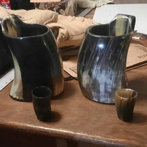 Elegante Taza de Cuerno Pulido Ecológica, Taza Premium para Beber, Diseño Vikingo Elegante, Superior para Cerveza, Vino, Café, para Fiestas y Bares - Product Image 2