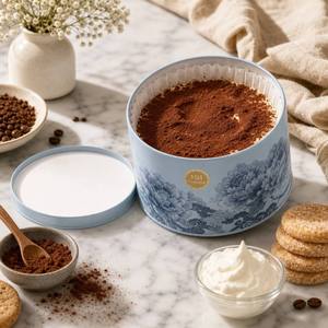 Boîtes en <span class=keywords><strong>carton</strong></span> recyclables et réutilisables de luxe, de qualité <span class=keywords><strong>alimentaire</strong></span>, pour pâtisserie, desserts, tiramisu, cheesecake, avec fermeture magnétique - Product Image 3