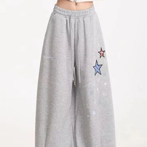 Pantalones Anchos Retro Estilo Y2K para Mujer, Pantalones Holgados de Cintura Alta, Estilo Hip Hop, Ropa Urbana Americana, Pantalones Deportivos Vintage con Letras para Mujer, Primavera - Product Image 1