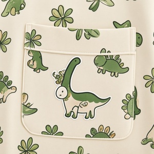 Ensemble de pyjama d'hiver pour garçons, motif dinosaure, ODM, chemise à manches longues boutonnée, pantalon long, ensemble de vêtements de nuit imprimé de dessins animés mignons, vente en gros - Product Image 3