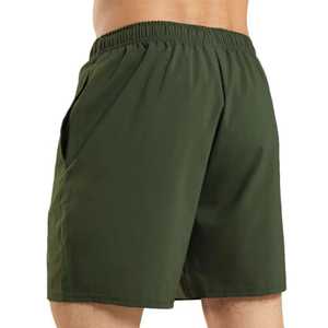 Pantalones Cortos Deportivos de Poliéster de Secado Rápido para Hombre, Color Naranja, con Bolsillos, Cintura Elástica, Corte Casual, Talle Medio, Color Sólido, Tejido de Tela - Product Image 6