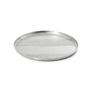 Plateau rond en métal argenté pour couverts, spécial Ramadan, plateau de présentation pour dîner et dattes, idéal pour restaurant, hôtel, maison - Product Image 1
