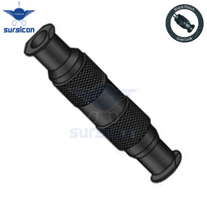 Adaptador de Transferencia de 3 cm / 1-1/4 pulgadas con Conexión Luer Lock, Acabado Negro, Adaptador Quirúrgico para Jeringas y Liposucción - Product Image 2