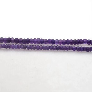 Natural Purple Amethyst Rondelle Beads Wholesale Price Bulk 4MM 4.5MM Faceted <b>Spacer</b> Gemstone Beads Strand For Jewelry Making - Product Image 4