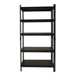 Étagère robuste à 5 niveaux de 61 cm en acier noir mat thermolaqué sans boulons pour garage (vente en gros) - Product Image 2
