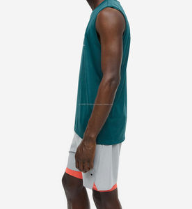 2025 nueva ropa de calle informal de secado rápido camiseta sin mangas de gimnasio para hombres entrenamiento atlético camiseta sin mangas de gimnasio - Product Image 2